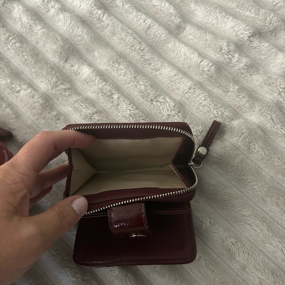Coach Burgundy and Silver Women's Tote Bag - Picture 5 of 5